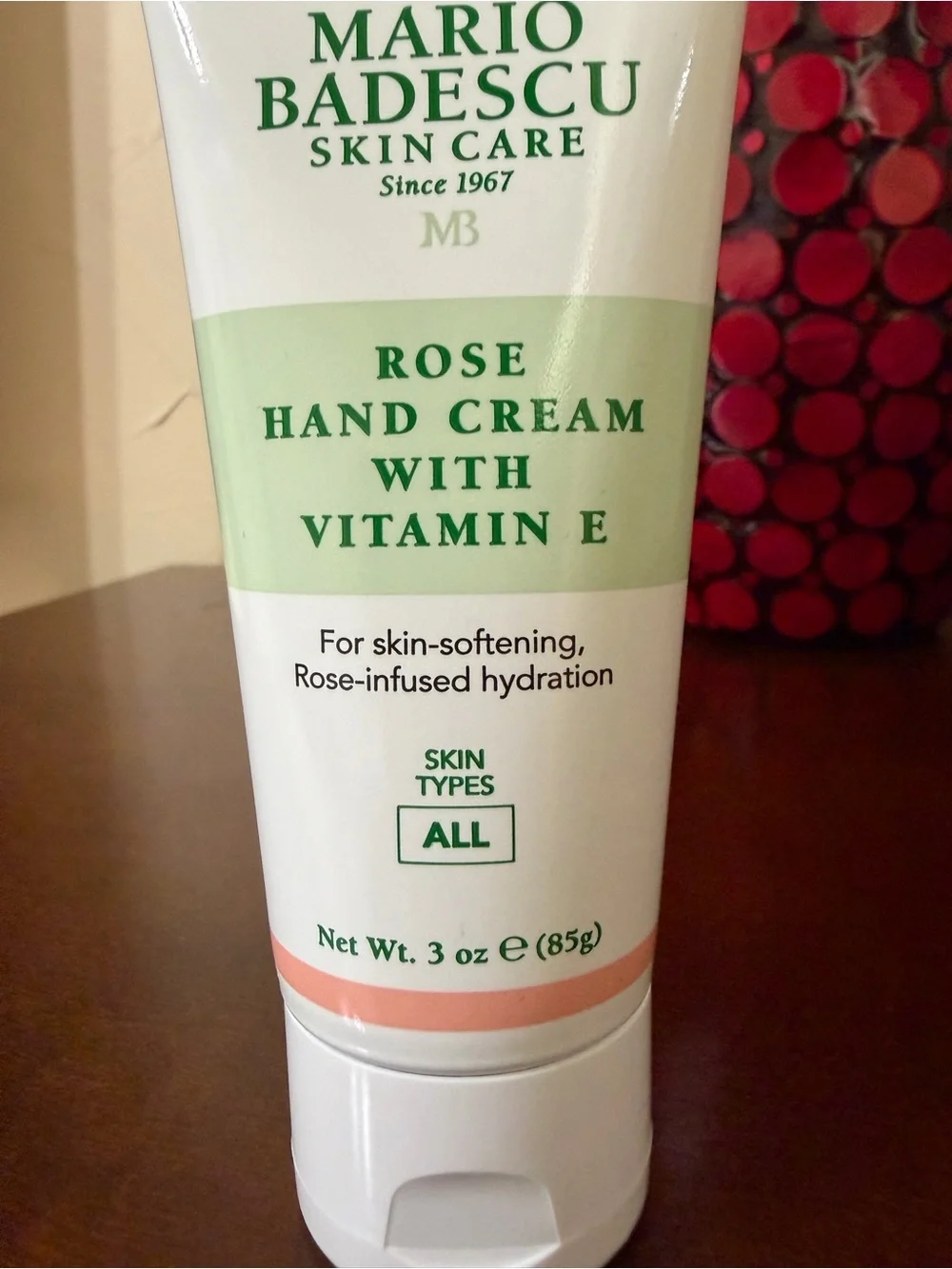 Mario Badescu Rose Hand Cream with Vitamin E 3 oz
